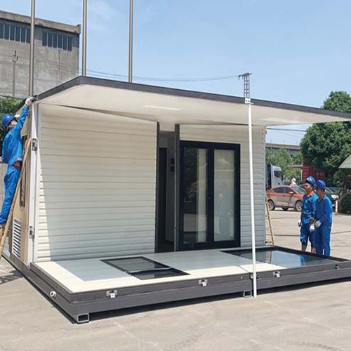 How does the cost of constructing a detachable container house ?